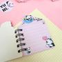 Imagem de Mini Caderno Panda com Chaveiro 64 Folhas