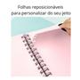 Imagem de Mini Caderno Smart Milky Folhas Removível 80 folhas