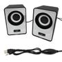 Imagem de Mini Caixinha De Som Estéreo Mp3 3w Rms Para Computadores Al3083PR