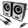 Imagem de Mini Caixinha De Som Estéreo Mp3 3w Rms Para Computadores Al3083PR