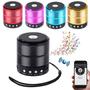 Imagem de Mini Caixinha Som Bluetooth Portátil Usb Mp3 P2 Sd / Preto - Enjoy Music - Mini Speaker