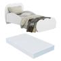 Imagem de Mini Cama Algodão Doce com colchão 150cmx70cm 100% MDF Multimóveis Branca