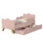 Imagem de Mini Cama Angel Infantil Nuvem MDF Com Proteção Lateral Sapateira  Auxiliar Com 1 Colchão Incluso