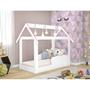 Imagem de Mini Cama Casinha Montessoriana DJD Branco e Rosa