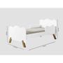 Imagem de Mini Cama Infantil Angel com Proteção Lateral Cambel Móveis Branco