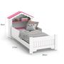 Imagem de Mini Cama Infantil Casinha Princesa Branco Com Rosa