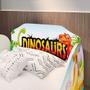 Imagem de Mini cama Infantil Dinossauro World MDF Montessoriana Colchão Confortável Incluso Decoração Jurássica Quarto Menino Criança- RPM