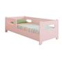 Imagem de Mini Cama Infantil Encanto Montessoriana Para Quarto De Criança Menina E Menino Sem Colchão Com Proteção Lateral Rosa