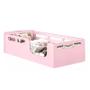 Imagem de Mini Cama Juvenil Encanto Montessori Com Proteção Lateral Rosa