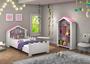 Imagem de Mini Cama Magia Castelo Com Estante E Colchão Quarto Infantil 