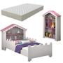 Imagem de Mini Cama Magia Castelo Com Estante E Colchão Quarto Infantil 