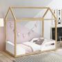 Imagem de Mini Cama Montessoriana Infantil Montessoriana Zoe Móveis Reller Branco Fosco/Madeira Pinus