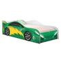 Imagem de Mini Cama Run Car Verde com Colchão