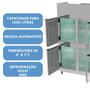 Imagem de Mini Câmara 6 Portas Refrigeradora Inox 1200 Litros Frost Free Kofisa