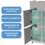 Imagem de Mini Câmara Comercial 4 Portas Refrigerador Inox Kofisa 765 Litros KMCP75 Frost Free