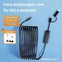Imagem de Mini Câmera Endoscópica à Prova d'Água - Compatível com iOS, Android e Type-C