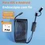 Imagem de Mini Câmera Endoscópica à Prova d'Água - Compatível com iOS, Android e Type-C