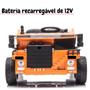 Imagem de Mini Caminhão Elétrico 12V Infantil Caçamba Carreta Basculante Controle Laranja Importway Bw275lr