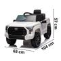 Imagem de Mini Caminhonete Carro Elétrico Infantil Toyota Tundra Bateria 12V Branca Importway Bw-280br