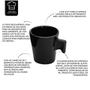 Imagem de Mini caneca ceram black6 pc 80ml + porta 36 capsulas nespresso