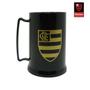 Imagem de Mini Caneca com Gel Congelante Preta Oficial 300ml Escudo Dourado Crf Flamengo