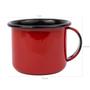 Imagem de Mini Caneca Esmaltada Com Alça 90ml Xícara Em Ágata Para Café Esmaltados Silva