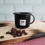 Imagem de Mini Caneca Esmaltada Com Alça 90ml Xícara Em Ágata Para Café Esmaltados Silva