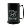 Imagem de Mini Caneca Oficial Licenciada com Gel Congelante Preto 300ml Santos