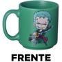 Imagem de Mini Caneca Roronoa Zoro Café Expresso Empilhável Cerâmica 100ML Oficial One Piece