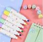 Imagem de Mini Canetas Marca Texto Lápis. Kit Com 6 - Bolun