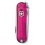 Imagem de Mini Canivete Suíço Classic Victorinox Rosa translúcido 7 funções Original