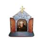 Imagem de Mini Capela Oratório Display Enfeite de Mesa São Bento 12cm Mdf Madeira