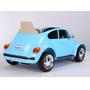 Imagem de Mini Carro Elétrico Evolux VW Fusca Beetle Masculino e Feminino Plástico Controle Remoto Bivolt Automático Azul