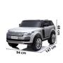 Imagem de Mini Carro Elétrico Infantil 12V Range Rover Banco de Couro Mp5 Controle Prata Brinqway Bw-122mp5pr