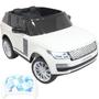 Imagem de Mini Carro Elétrico Infantil 24V Range Rover Banco de Couro Controle Branco Brinqway Bw-122bcbr