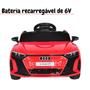 Imagem de Mini Carro Elétrico Infantil Audi Etron Gt Bateria 6V Vermelho Motorizado Controle Importway Bw-273