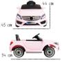 Imagem de Mini Carro Elétrico Infantil Criança 6V com Controle Remoto Importway Mercedes Rosa BW-007-RS