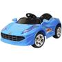 Imagem de Mini Carro Elétrico Infantil Criança Bateria 6V Importway Ferrari Azul BW005-AZ Bivolt