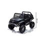 Imagem de Mini carro eletrico infantil quadriciclo  mercedes benz unimog licenciado preto 12v luz e som