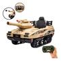 Imagem de Mini Carro Elétrico Infantil Tanque 12V Controle Musica Brinqway Bw-279