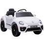 Imagem de Mini Carro Elétrico Infantil Volkswagen Beetle Dune Bateria 6V Branco Motorizado Importway Bw-274r