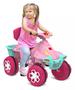 Imagem de Mini carro Smart Quad Passeio Rosa Pedal  com Empurrador Menina- Bandeirante