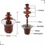 Imagem de Mini Cascata Panela Fondue Elétrica 110V: A versatilidade do chocolate em qualquer ocasião