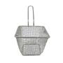 Imagem de Mini cesta de inox com alça para servir porções batata frita
