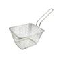 Imagem de Mini cesta de inox com alça para servir porções batata frita