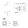 Imagem de Mini Chave Micro Switch Spirit 2 Posições On On DPDT 6 Polos M205-N