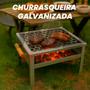 Imagem de Mini Churrasqueira em Aço com Grelha Inox Resistente e Prática de Transportar