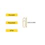 Imagem de Mini Clips para Convites Niquelado N05 Bacchi Dourado 200un Individual Ideal para Convites Casamento Formatura