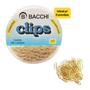 Imagem de Mini Clips para Convites Niquelado N05 Bacchi Dourado 200un Individual Ideal para Convites Casamento Formatura