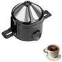 Imagem de Mini Coador de Café Reutilizável em Aço Inoxidável Portátil Não Precisa De Filtro